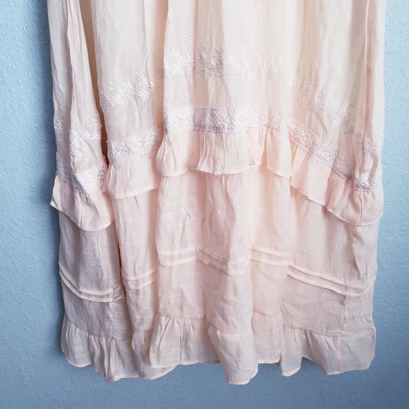 Baltic Born Amberlee Bohemian Neutral Embroidered Midi Dress - Picture 5 of 7